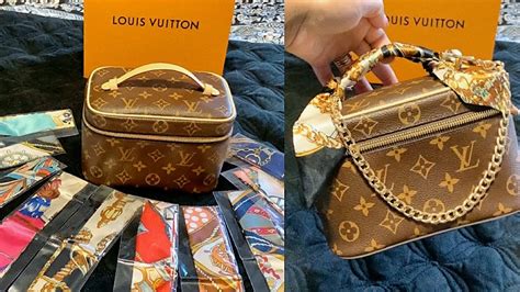 louis vuitton purse scarf